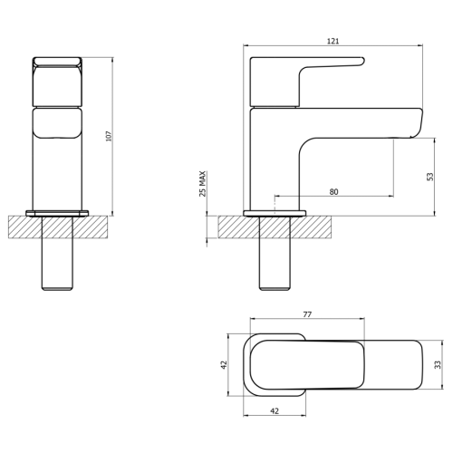 Francis Pegler Caja Basin Tap Pair Chrome 922001
