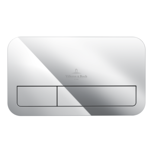 Villeroy & Boch ViConnect Dual Flush Plate Chrome 92249061