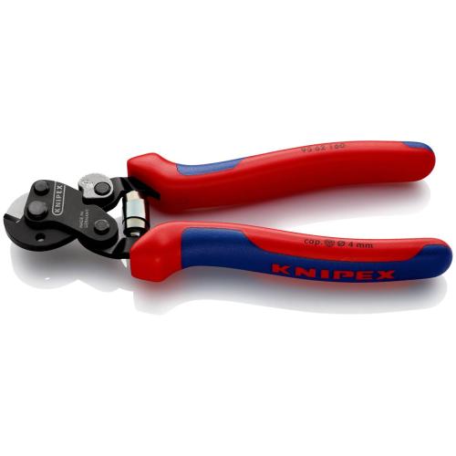 Knipex Wire Rope Cutter also for High-strength Wire Rope Multi-component Grips 160mm 95 62 160