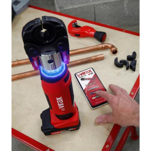Virax Cordless M2X Press Machine, 15, 22, 28mm with Battery and Charger 990978