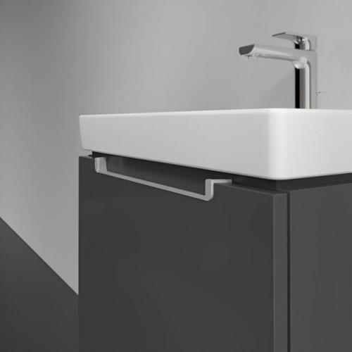Villeroy & Boch Subway 2.0 Wall Hung Vanity Unit with 1 Drawer 537 x 420mm Glossy Grey A68610FP