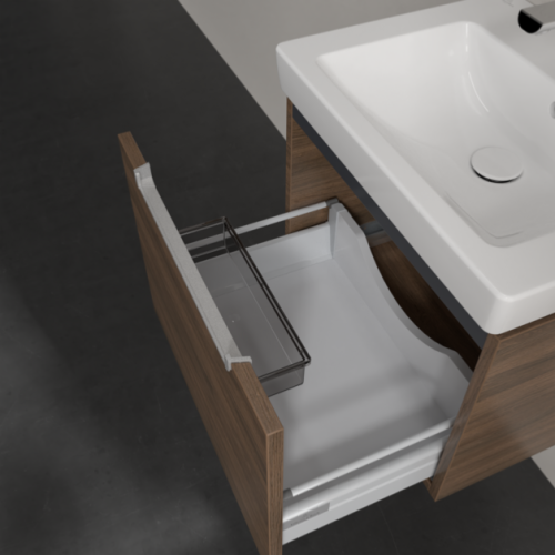 Villeroy & Boch Subway 2.0 Wall Hung Vanity Unit with 1 Drawer 537 x 420mm Arizona Oak A68610VH