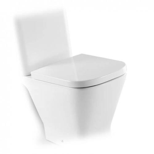 Roca The Gap Square Soft Close Toilet Seat & Cover White L:453.5mm A801472006