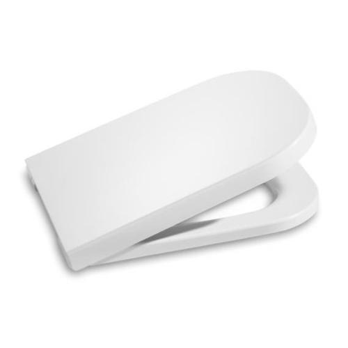 Roca The Gap Square Soft Close Toilet Seat & Cover White L:427mm A801732002