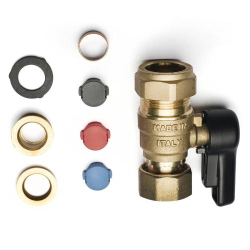 Salamander 3/4" Female to 15/22mm Compression Isolation Valve ACCISOVAL34FT22COM