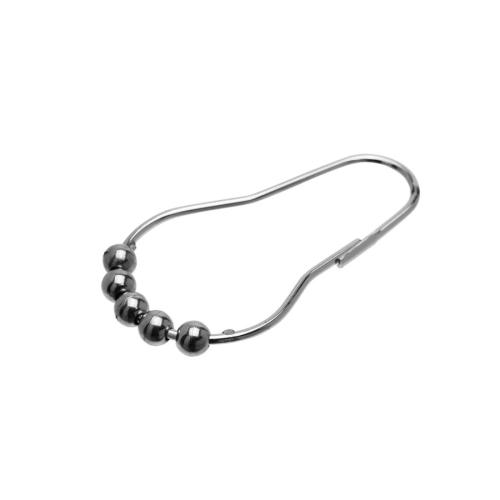 Croydex Chrome Ball Shower Curtain Rings (Pack of 12 units) AK141641