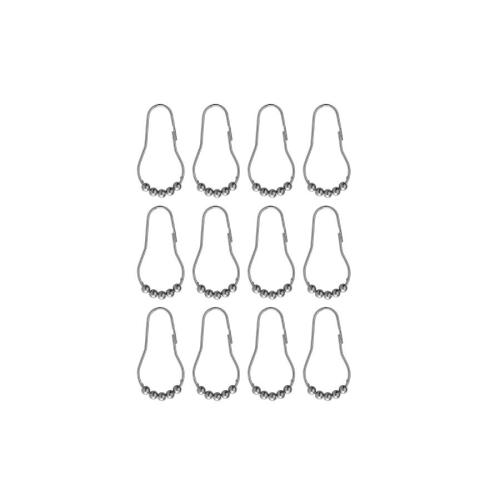 Croydex Chrome Ball Shower Curtain Rings (Pack of 12 units) AK141641