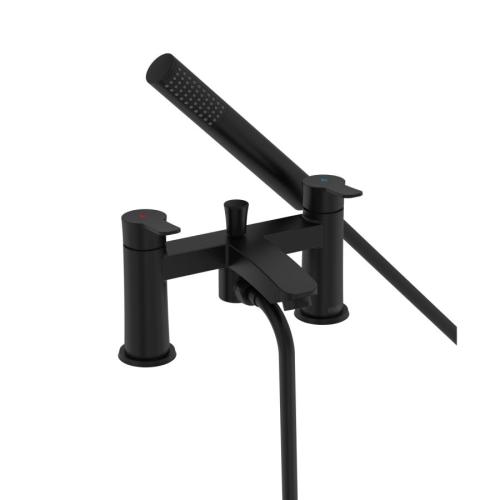 Bristan Appeal Bath Shower Mixer Black with Clicker Waste APL BSM BLK