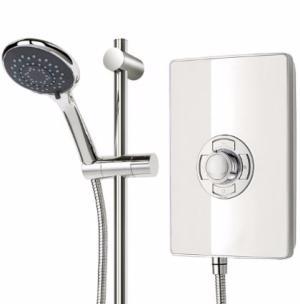 Triton Aspirante White Gloss 9.5kW Electric Shower ASP09GSWHT