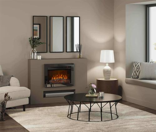 Be Modern 26" Adali Wall Mounted Fire with Black Nickel Trim AWMFT - BN