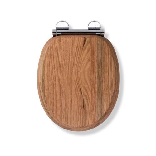 Croydex Rutland Flexi-Fix? Toilet Seat Solid Oak WL602376H