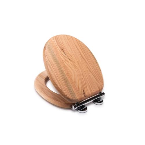 Croydex Rutland Flexi-Fixâ„¢ Toilet Seat Solid Oak WL602376H