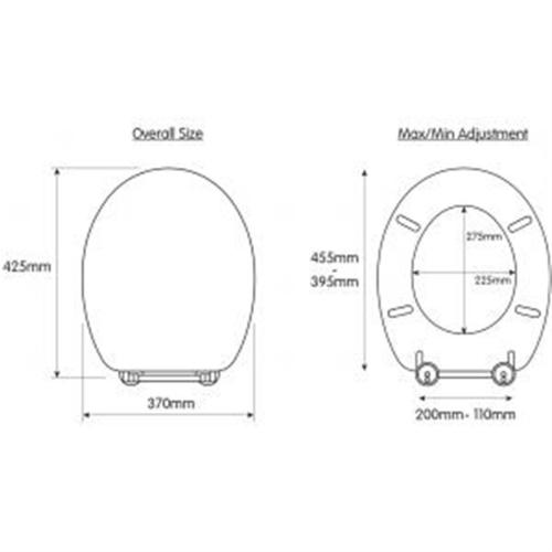 Croydex Victoria Toilet Seat Slimline White WL601322H