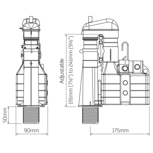 Thomas Dudley Turbo 88 Duoflush 2-part Syphon 324395
