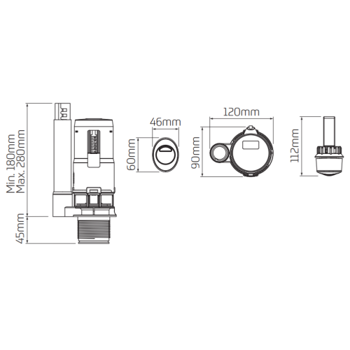 Thomas Dudley Victoria Dualflush Valve 325648