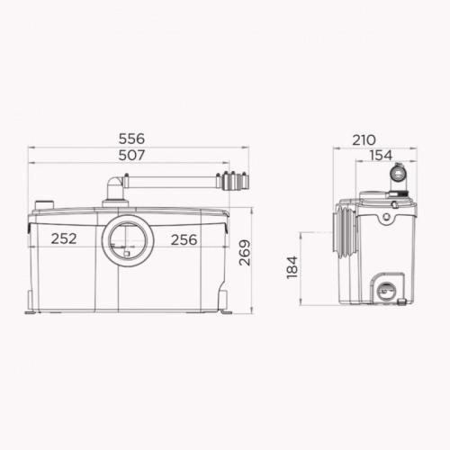 Saniflo Sanibest Pro Heavy Duty Macerator Pump 1053