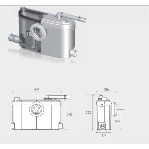 Saniflo Sanislim Macerator Pump 1054/1