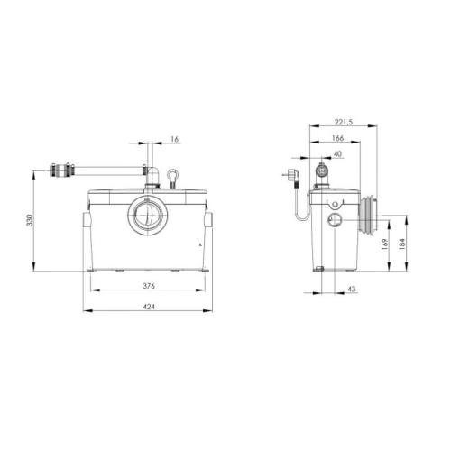 Saniflo Saniaccess 2 Macerator Pump 1901
