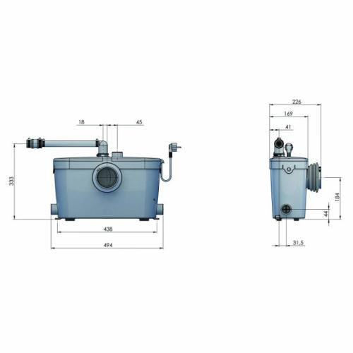 Saniflo Saniaccess 3 Macerator Pump 1902