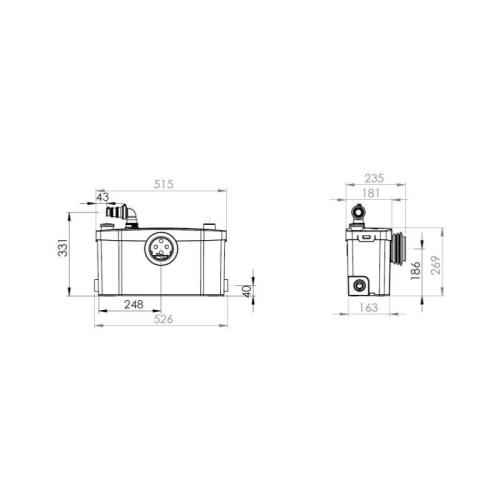 Saniflo Saniplus Up Macerator Pump 6003