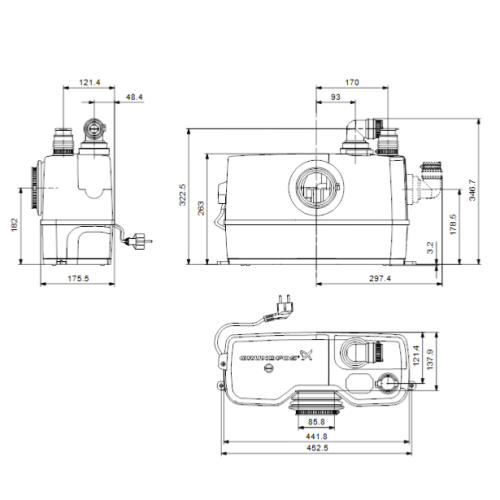 Grundfos SOLOLIFT2 WC-1 Macerator 97775329