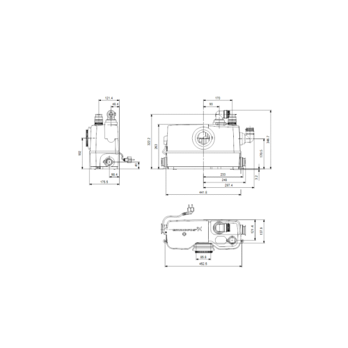 Grundfos SOLOLIFT2 WC-3 Macerator Sink/Shower/ Bath 97775330