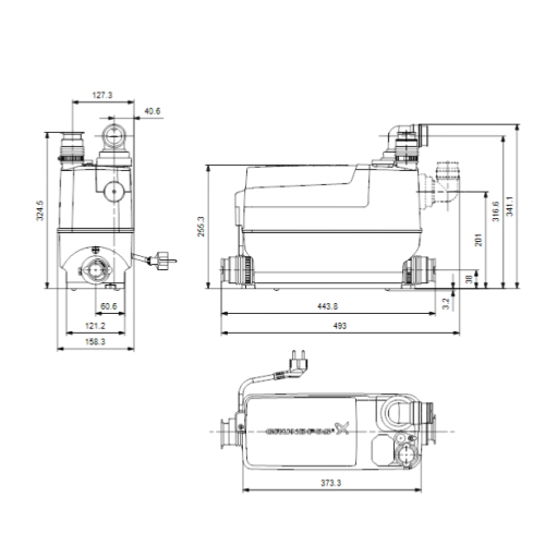 Grundfos SOLOLIFT2 C-3 For Washing Machine And Sink Waste 97775332