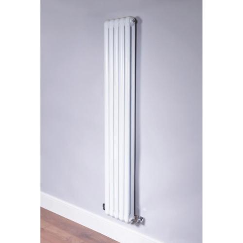 DQ Heating Cassius Vertical 1800mm x 370mm White 5245BTU CASSIUS180/5-W