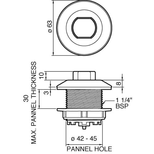 Grohe Chrome Air Button 38488000