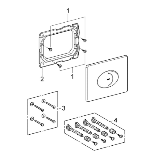 Grohe Skate Air Flush Plate 38506000