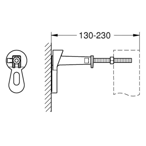 Grohe Rapid SL Wall Brakets Pair 3855800M