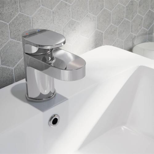 Bristan Frency Basin Mixer with Clicker Waste FRZ BAS C