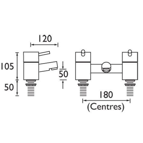 Bristan PM BF C Prism Bath Filler