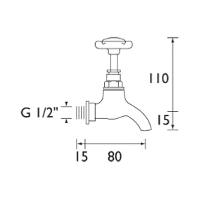 Bristan 1901 Bib Taps N BIB C