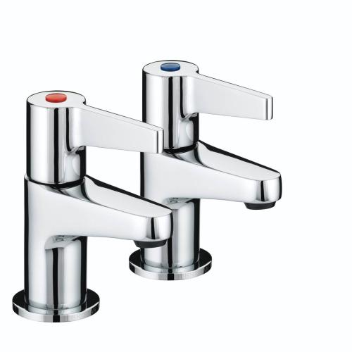Bristan Design Utility Lever Basin Taps Chrome DUL 1/2 C