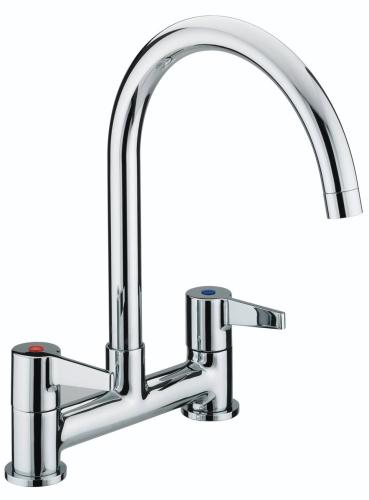 Bristan Design Utility Lever Deck Kitchen Sink Mixer Chrome DUL DSM C