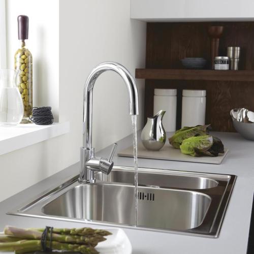Bristan Prism Monobloc Sink Mixer Chrome Plated PM SNK C