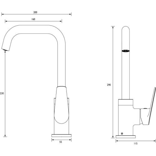 Bristan Blueberry Easyfit Monobloc Sink Mixer Tap BLB EFSNK C