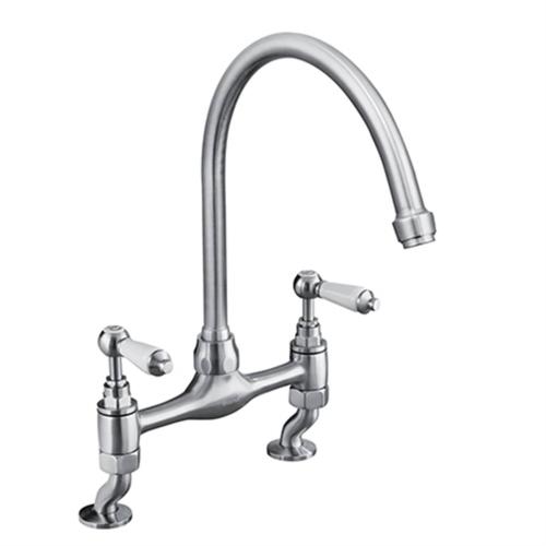 Bristan Renaissance Bridge Sink Mixer Brushed Nickel RS DSM BN
