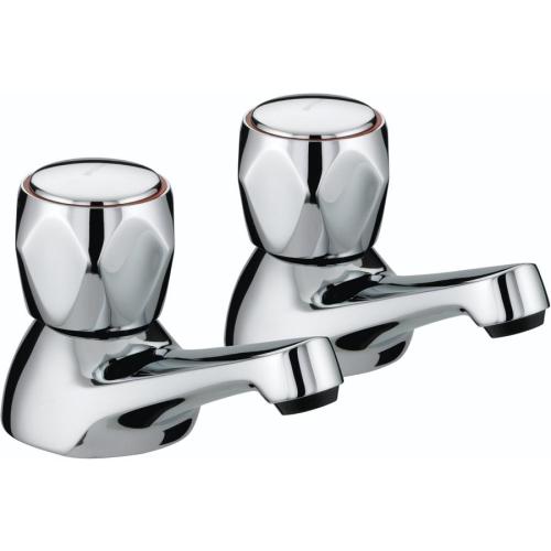 Bristan Club Bath Taps with Metal Heads Chrome Plated VAC 3/4 C MT