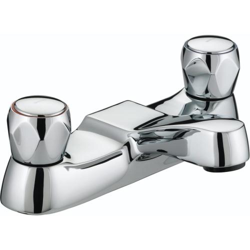 Bristan Club Bath Filler Tap with Metal Heads VAC BF C MT