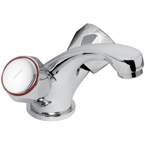 Bristan Club Mono Basin Mixer without Waste and Metal Heads Chrome VAC BASNW C MT