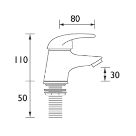 Bristan Java Basin Pillar Taps Chrome J 1/2 C
