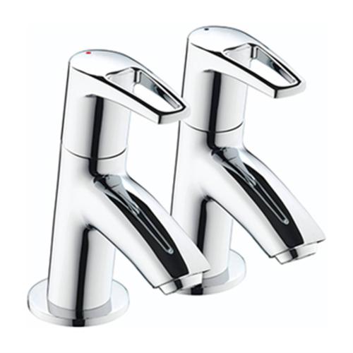 Bristan Smile Basin Taps Chrome SM 1/2 C