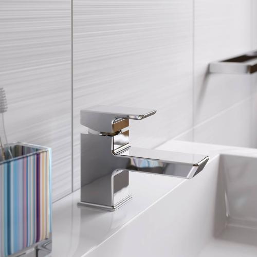 Bristan Cobalt Basin Mixer with Clicker Waste COB BAS C