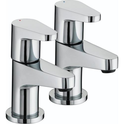 Bristan Quest Basin Taps Chrome Plated QST 1/2 C