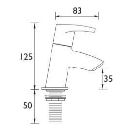 Bristan Orta Bath Taps Chrome Plated OR 3/4 C