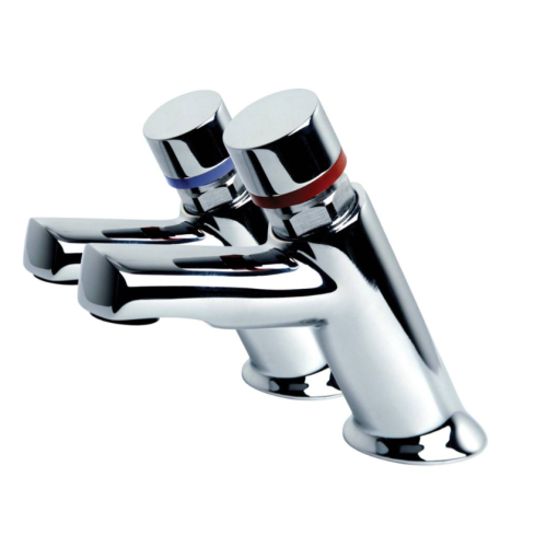 Inta Non Concussive Basin Push Taps Contemporary ( Pair) NC162CP