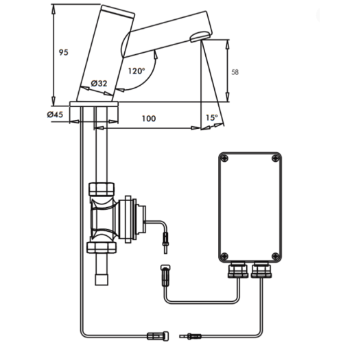 Inta Perfect Time Push Tap Battery Operated IR162CP