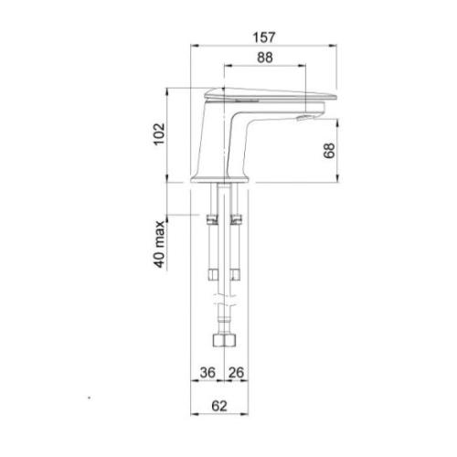 Methven Aio Mini Basin Mixer AOBMCPUK